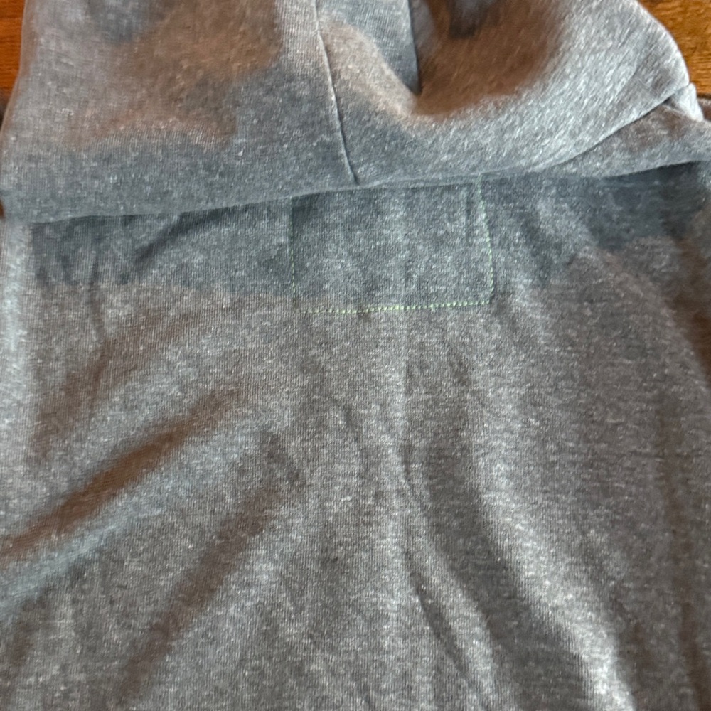 Aviator Nation Gray Zip Hoodie with Retro Yellow Orange red white stripes - Picture 5 of 14